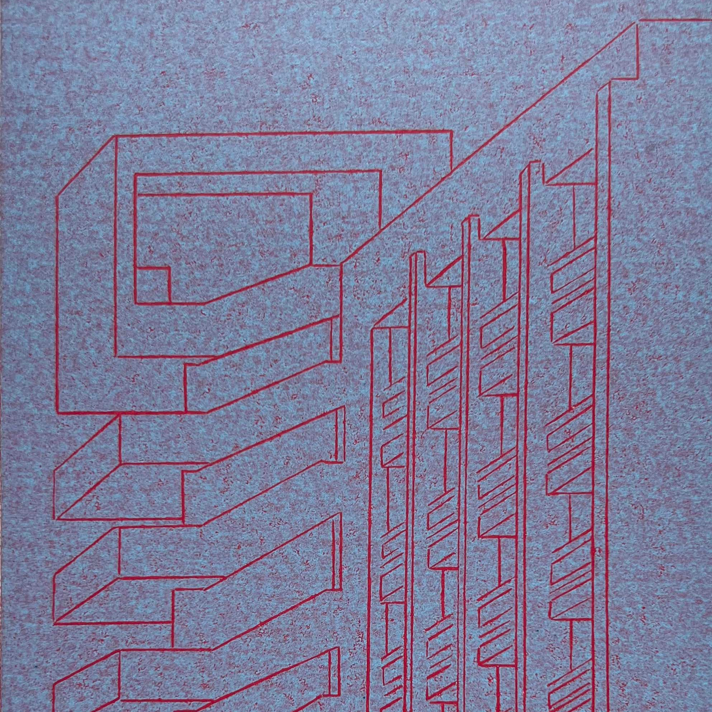 Castle - original linocut print