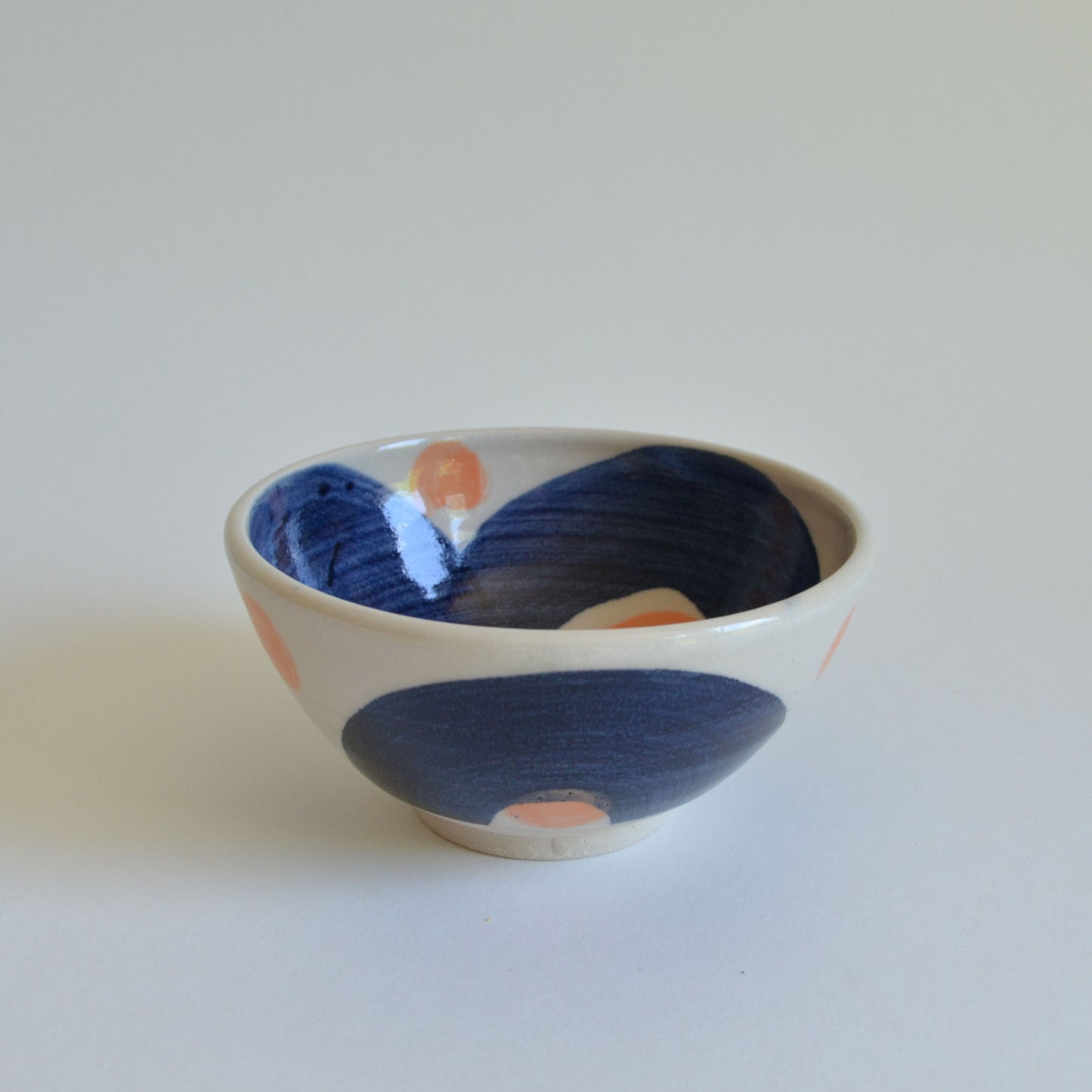 Blue and orange small bowl