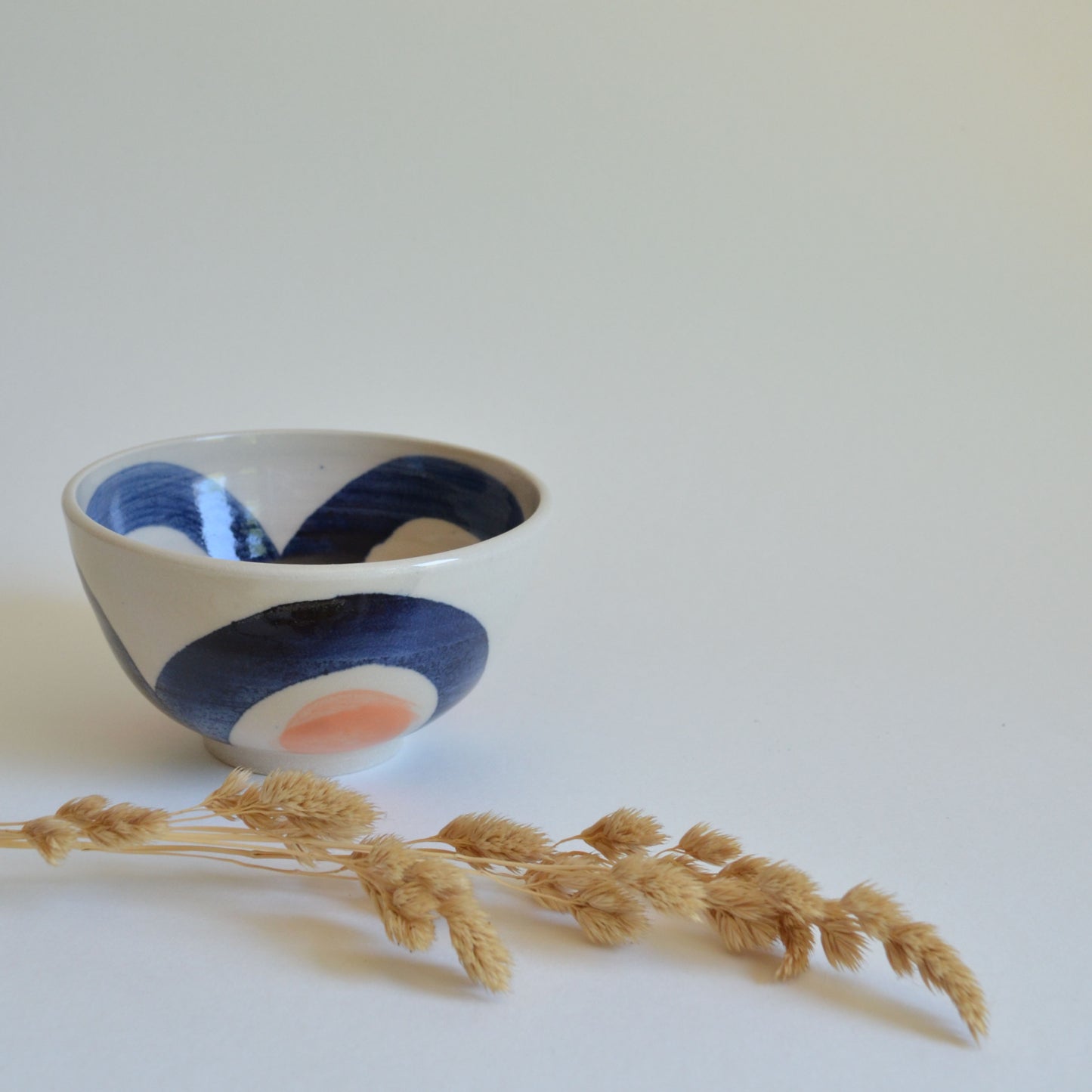 Blue and orange small bowl