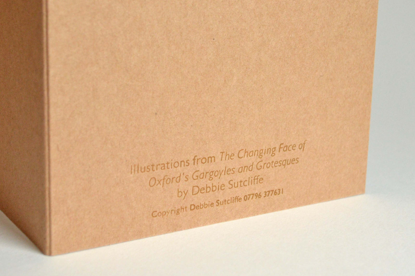 Oxford gargoyles and grotesques zigzag card