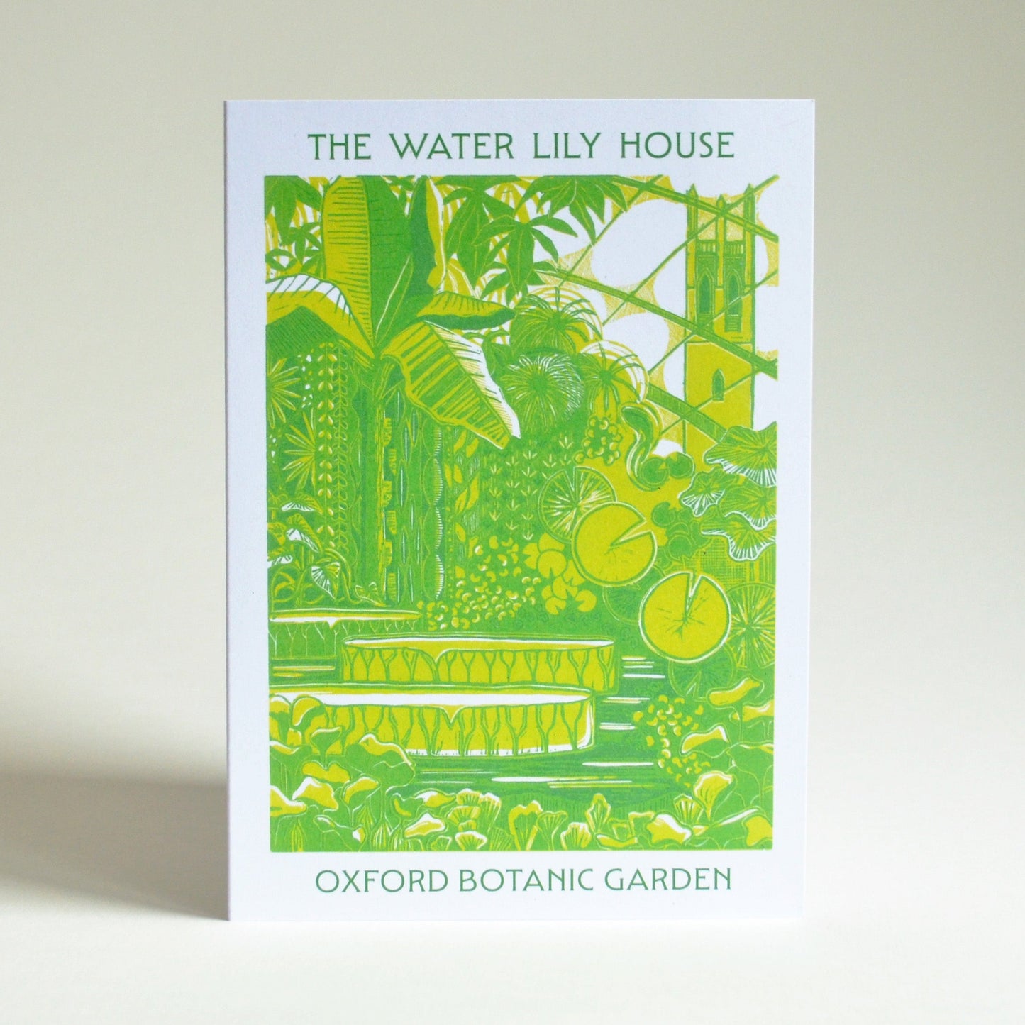 Water Lily House greetings card