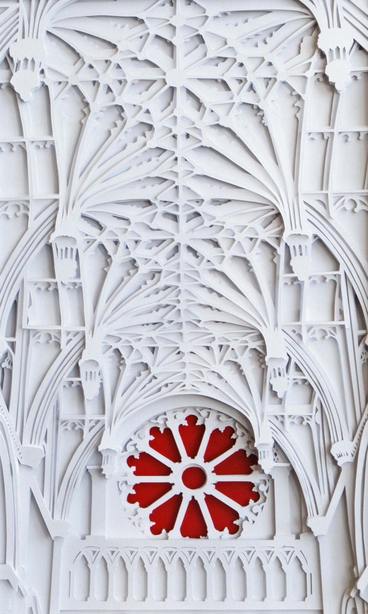 Christchurch Cathedral ceiling layered papercut