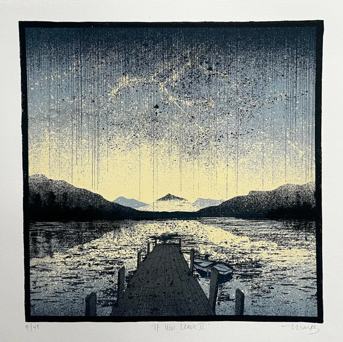 If You Leave II silkscreen print