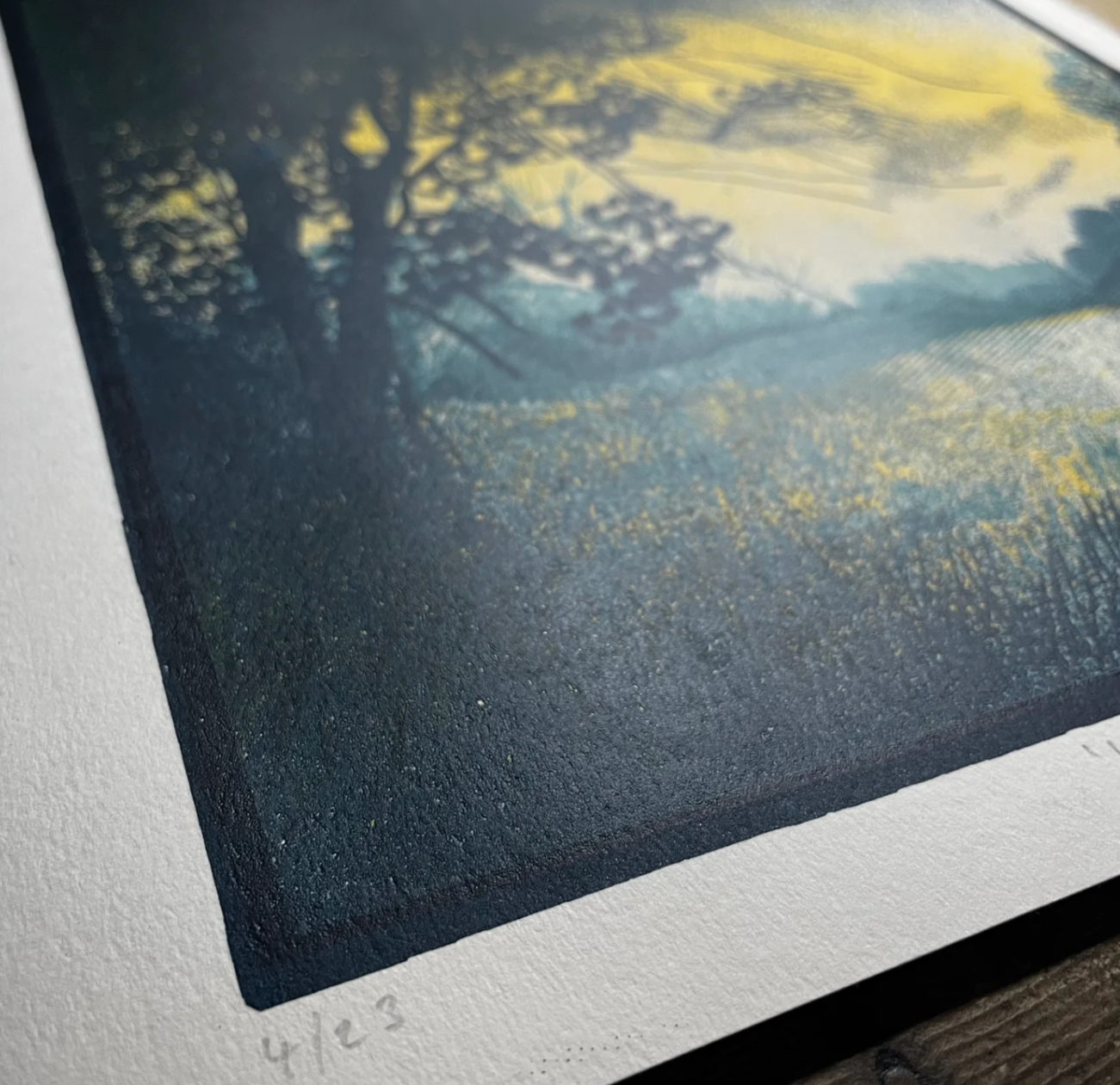 Waking Light silkscreen print