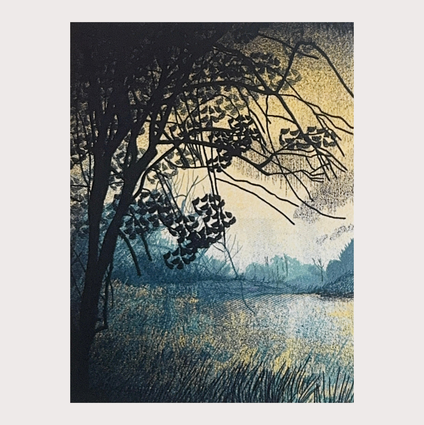 Waking Light greetings card