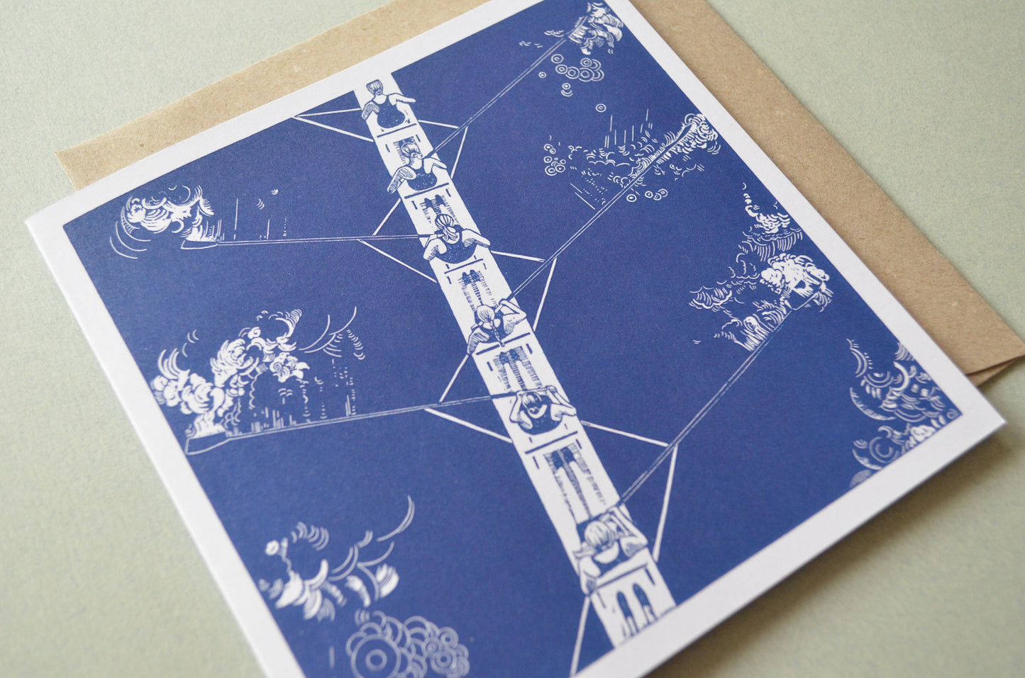 Summer Eights rowers greetings card