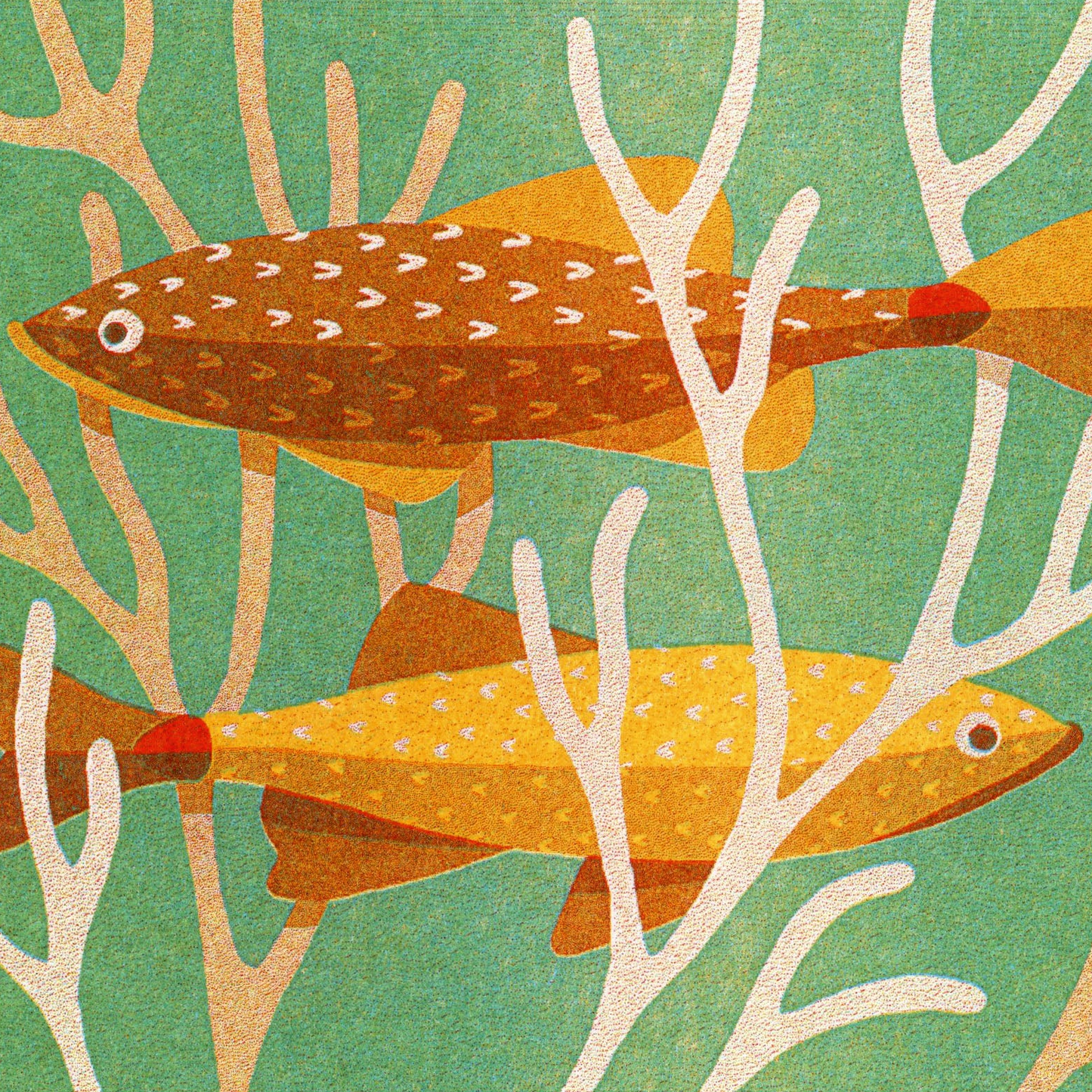 Fishes greetings card