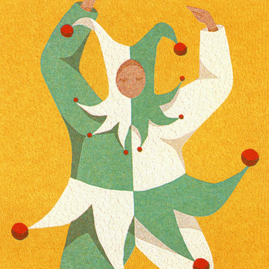 Jester greetings card