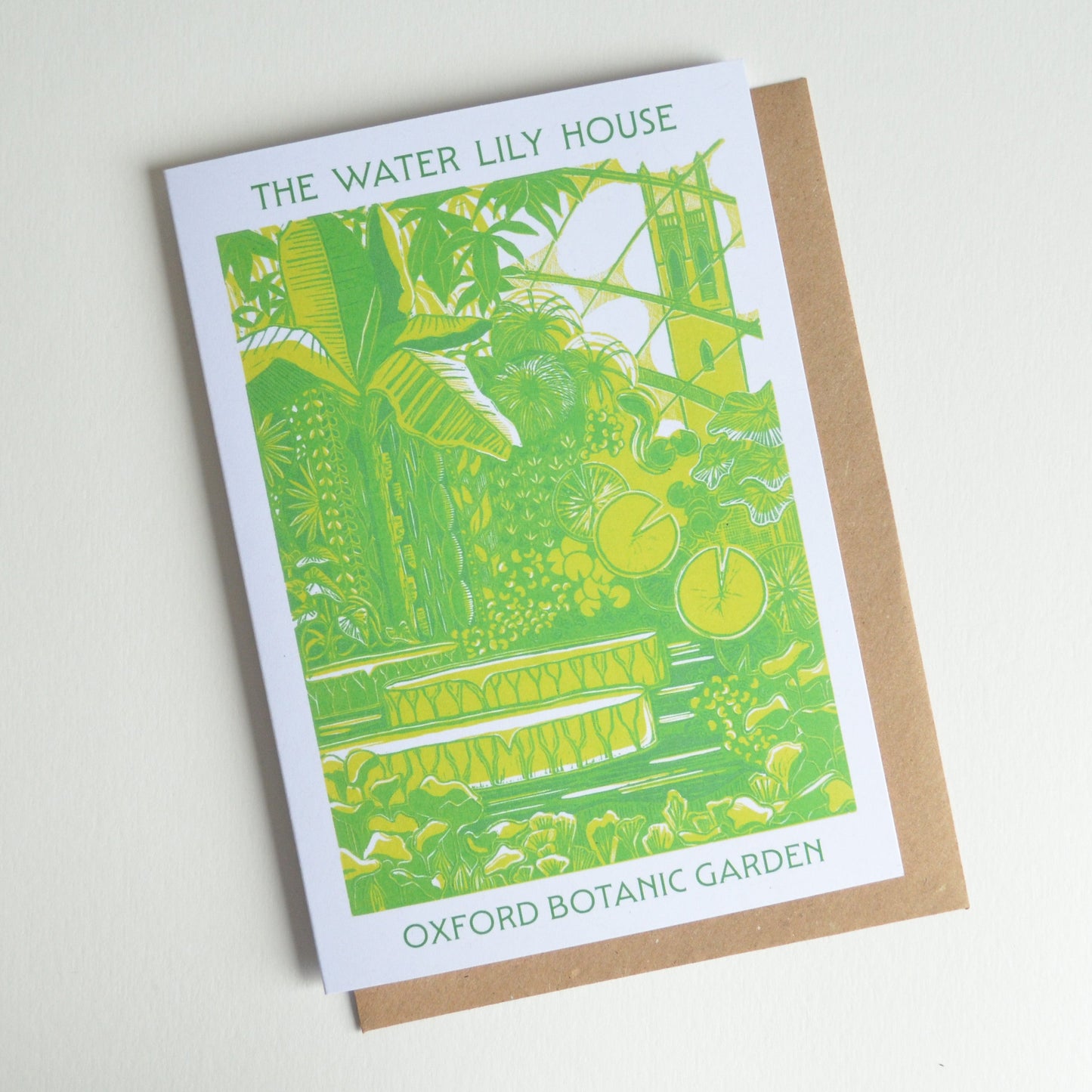 Water Lily House greetings card