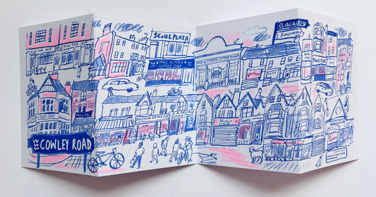 Cowley Road concertina card