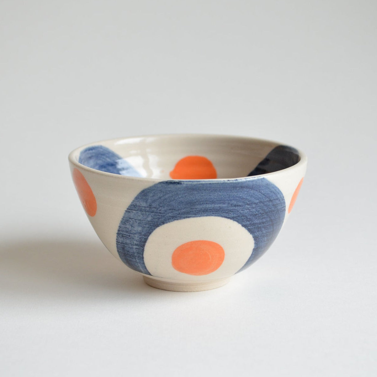 Blue and orange small bowl