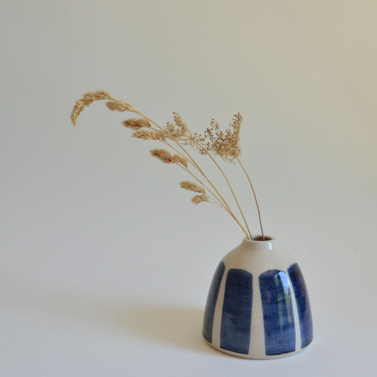 Bottle vase - deep blue