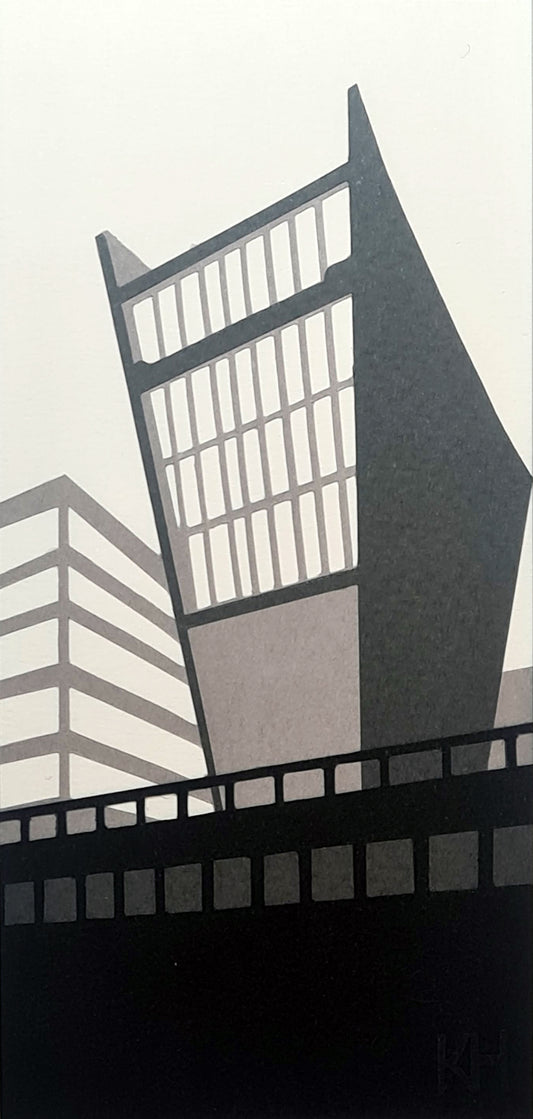 Denys Wilkinson Building layered papercut