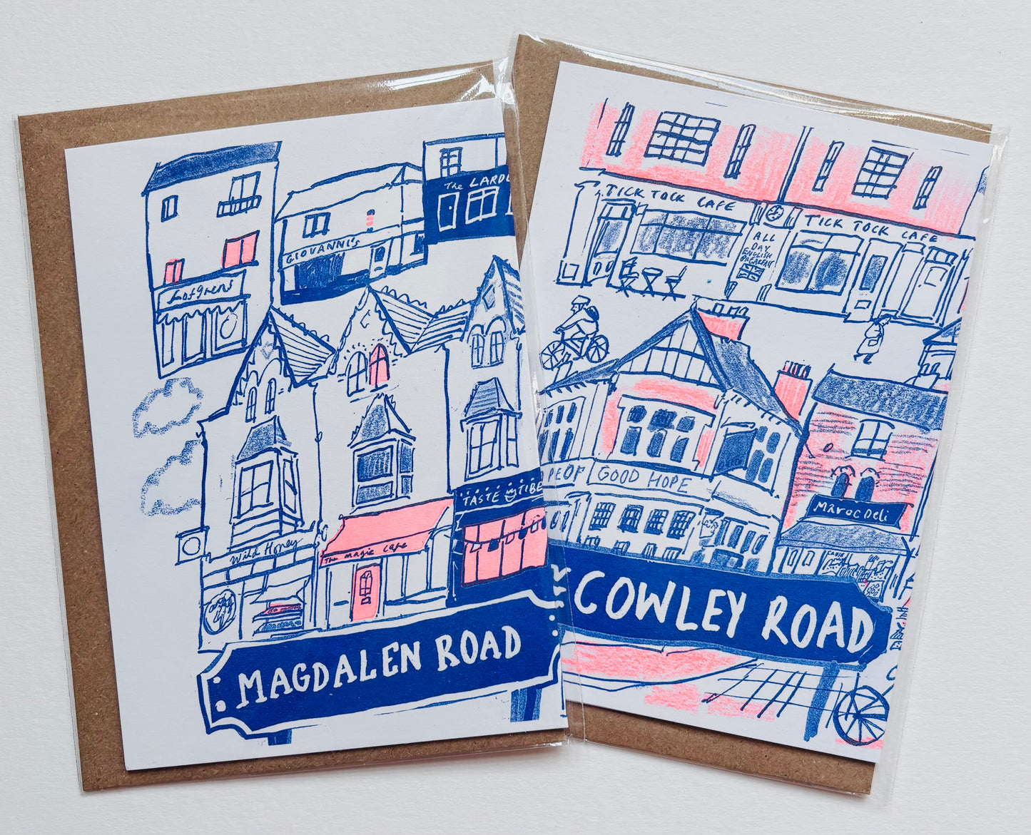 Cowley Road concertina card