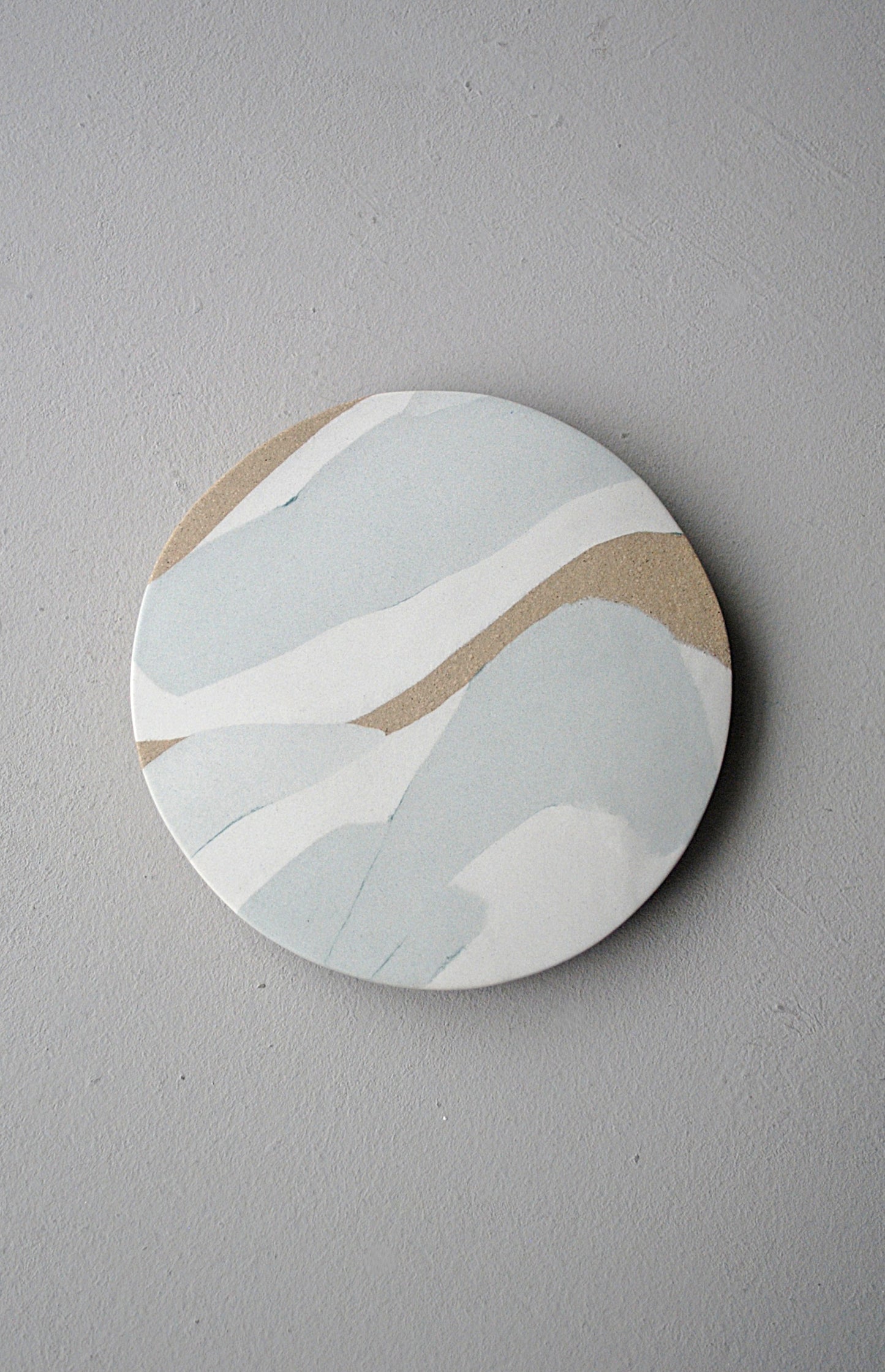 River Study 3 ceramic wall hanging