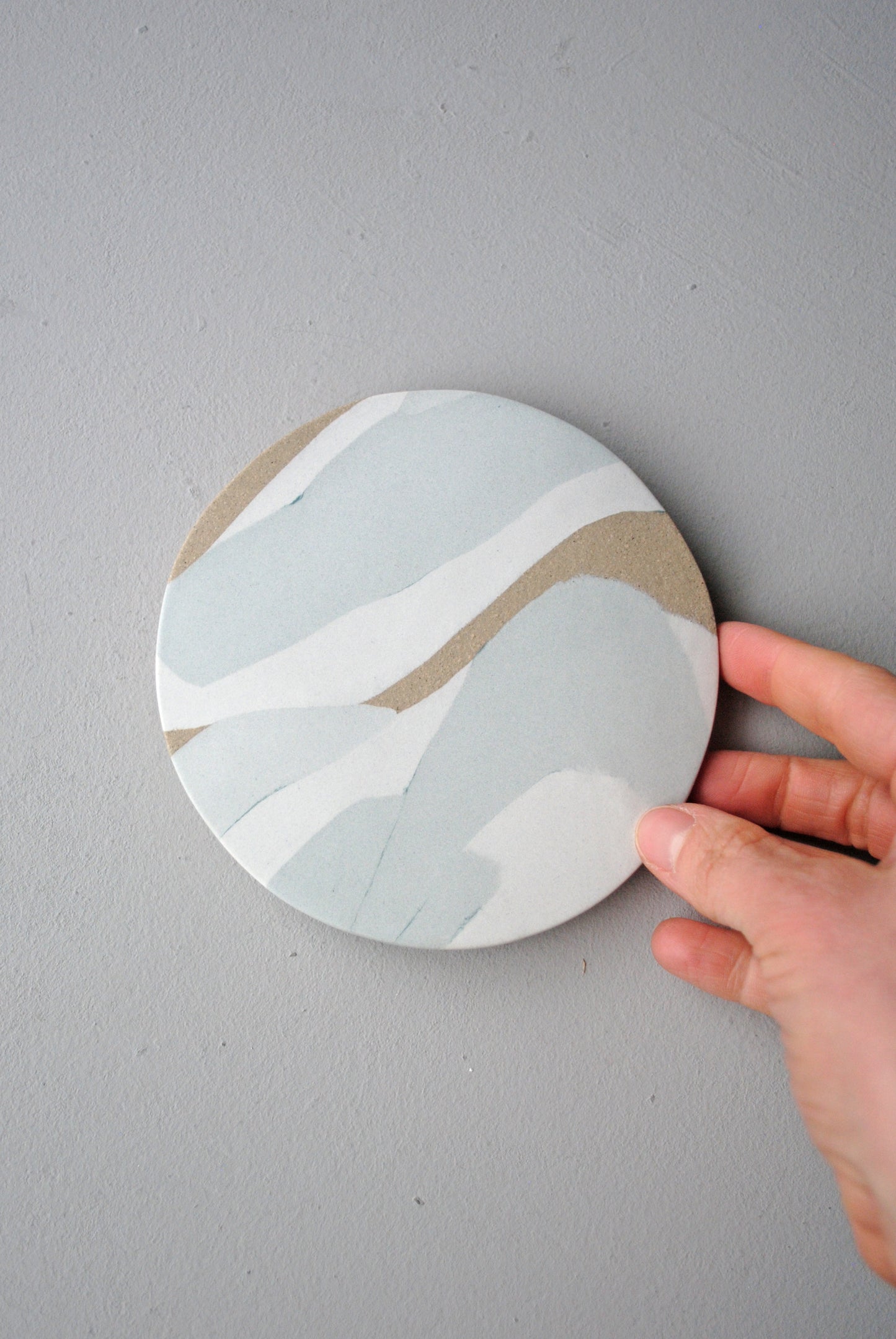 River Study 3 ceramic wall hanging