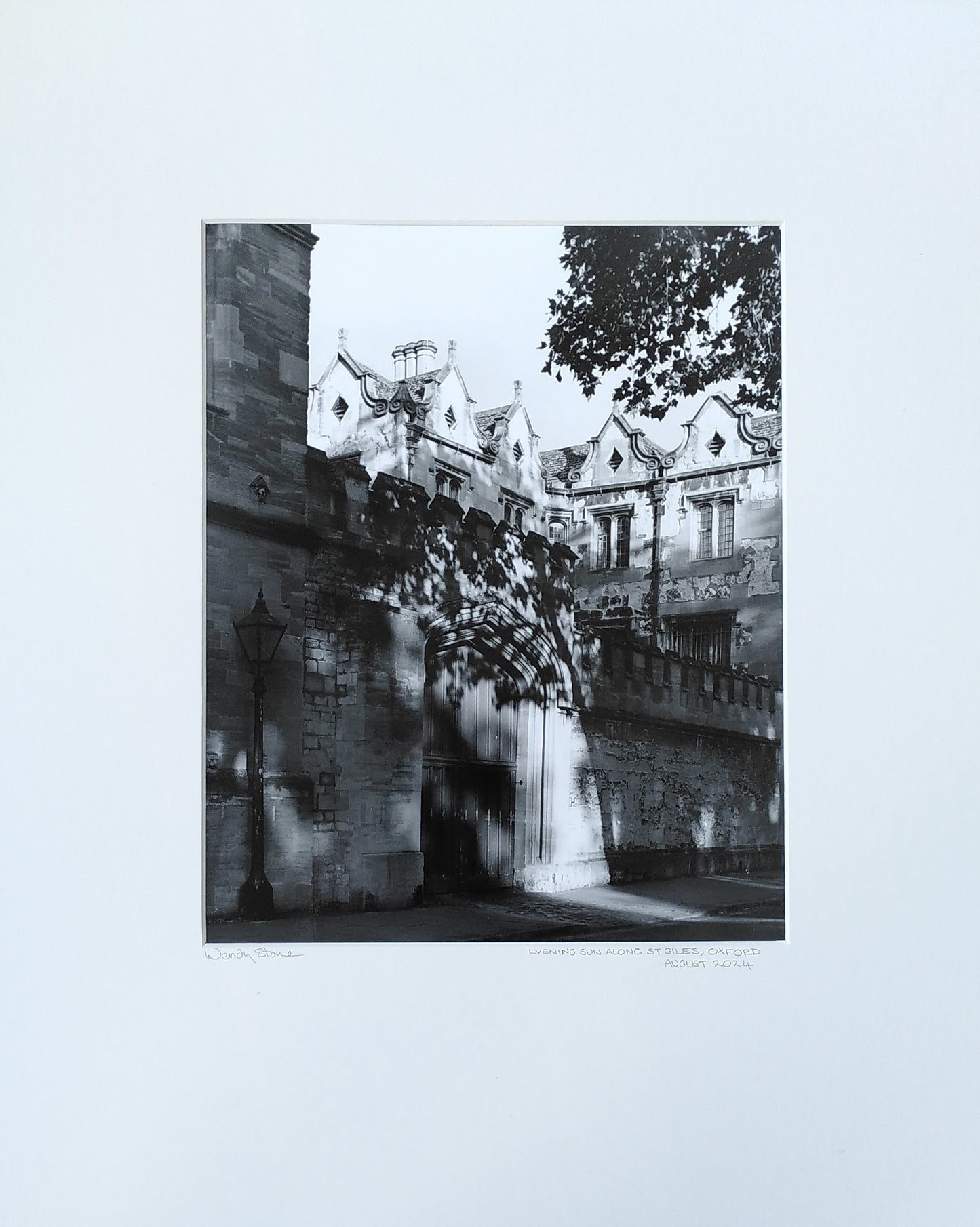 Summer Evening on St Giles - handmade silver-chemistry photograph