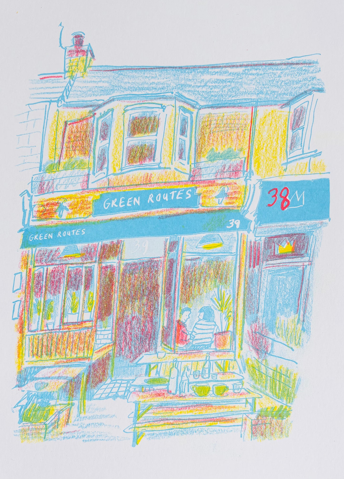 'Green Routes' print