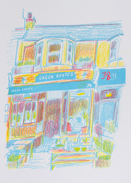 'Green Routes' print