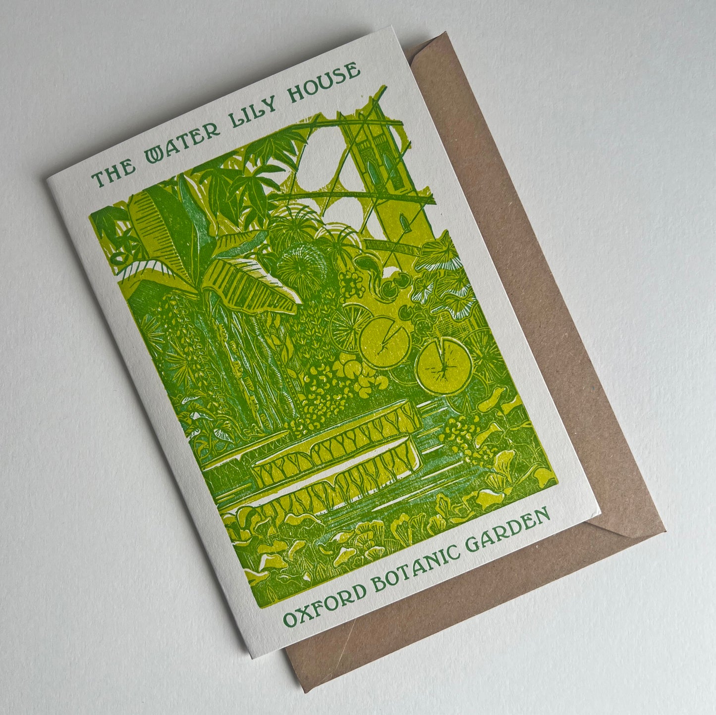 Water Lily House greetings card