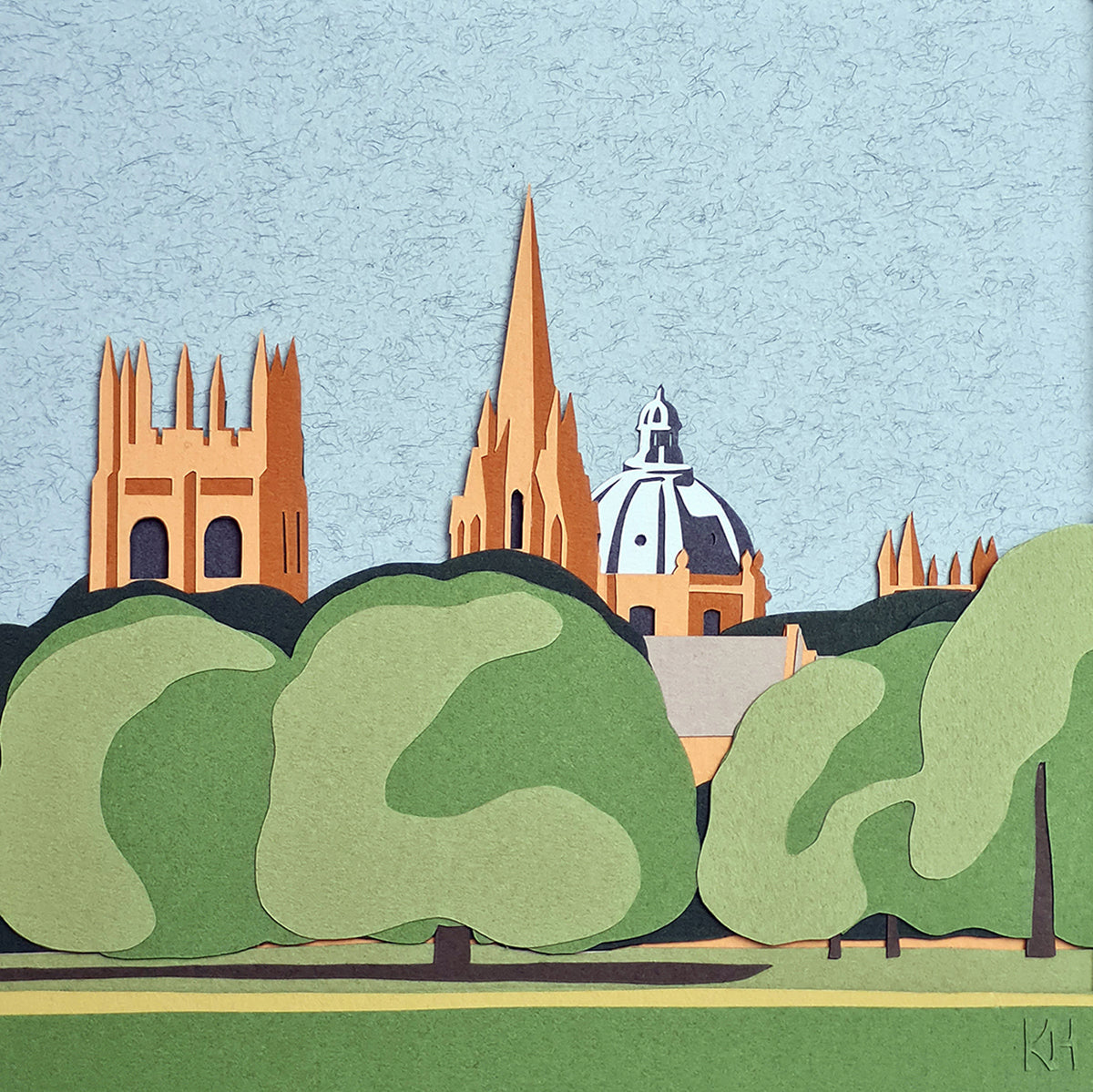Across Christ Church Meadow