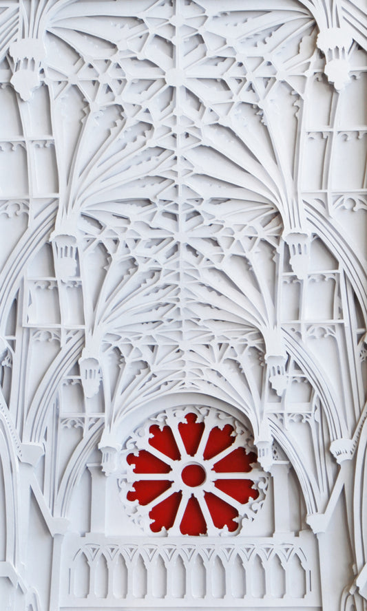 Christchurch Cathedral ceiling layered papercut