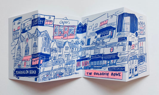 Magdalen Road concertina card
