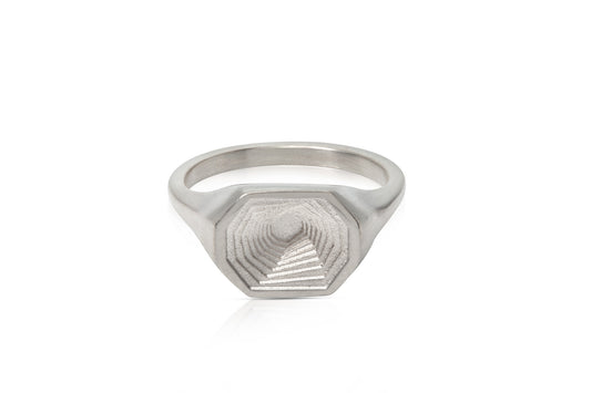 Octagon signet ring