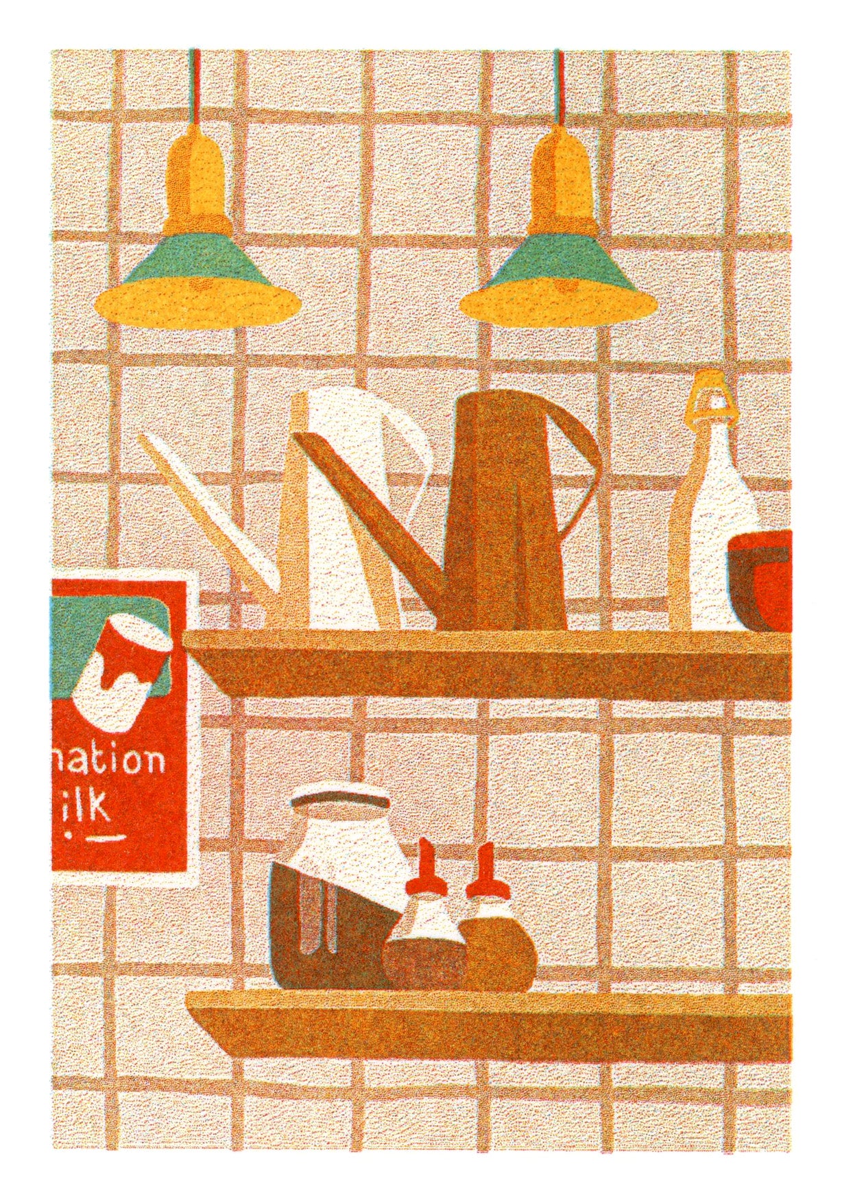 Coffee house print