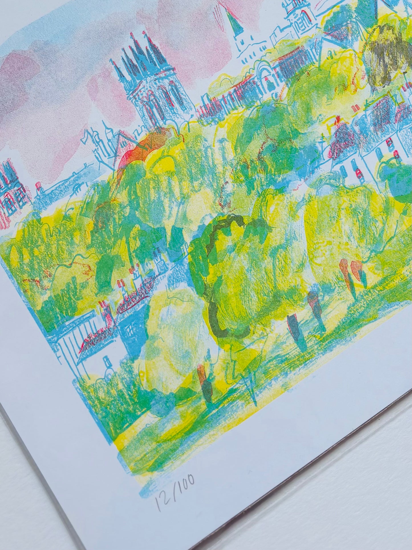 ‘View of Oxford from South Park’ print