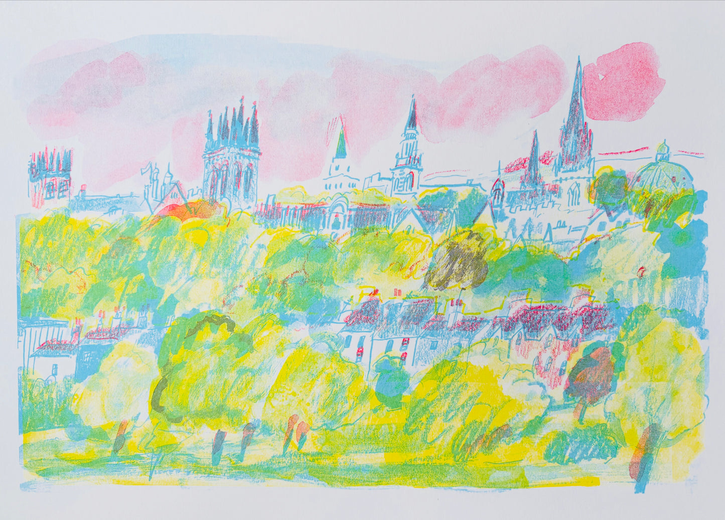 ‘View of Oxford from South Park’ print