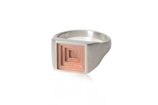 Square top signet ring