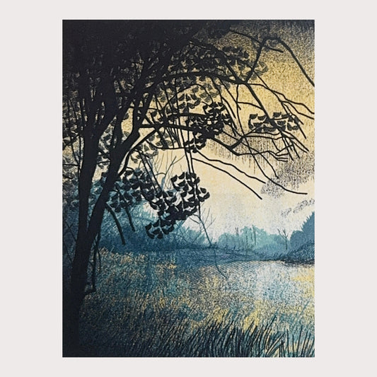 Waking Light greetings card